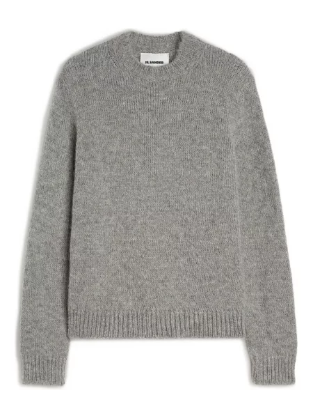 Pulover Jil Sander cu decolteu rotund gri