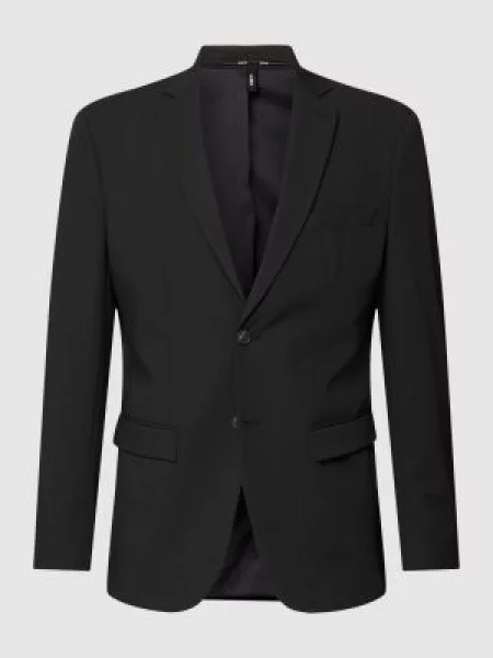 Marynarka na 2 o kroju slim fit z kieszenią z patką Selected Homme czarna