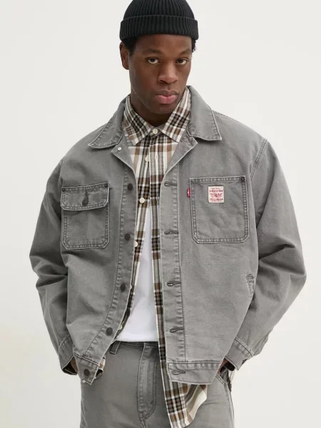 Яке Levi's преходен модел с уголемена кройка сиво