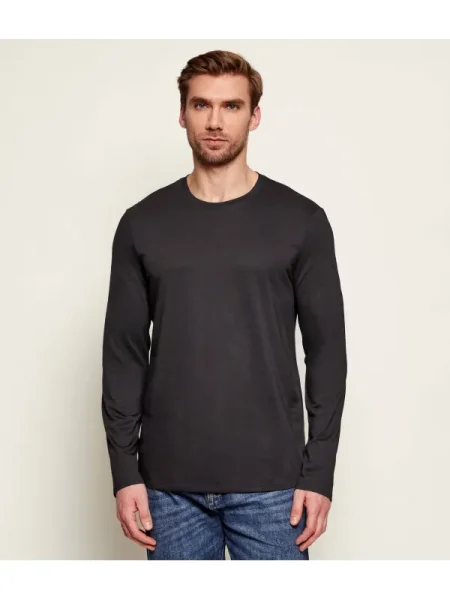 Hosszú ujjú póló Armani Exchange fekete