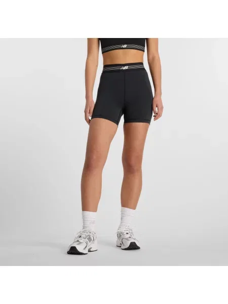 New balance Pantaloni sport Ac Fitted 5 negru alb