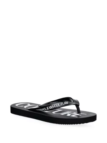 Șlapi Versace Jeans Couture cu imagine negru