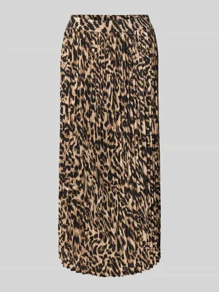 Spódnica midi z plisami i elastycznym pasem Betty Barclay brązowa