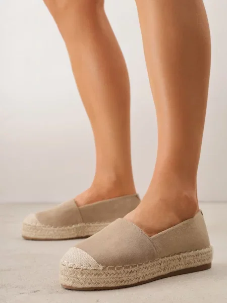 Espadrile Cherimare închis bej