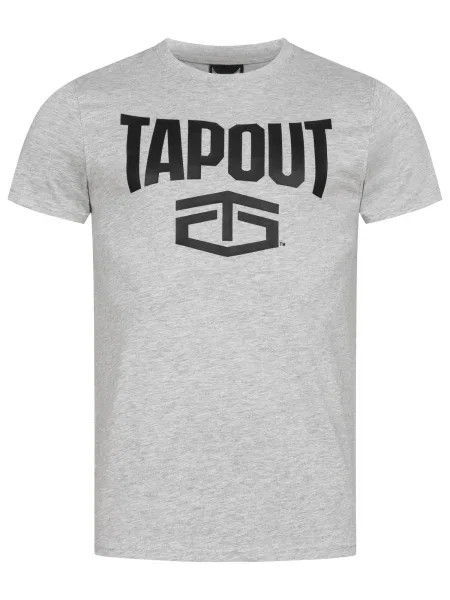 Tapout Tricou Active gri amestecat negru