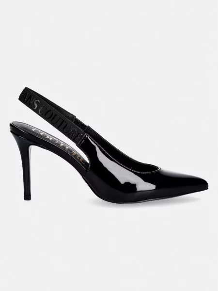Pantofi cu toc Versace Jeans Couture negru