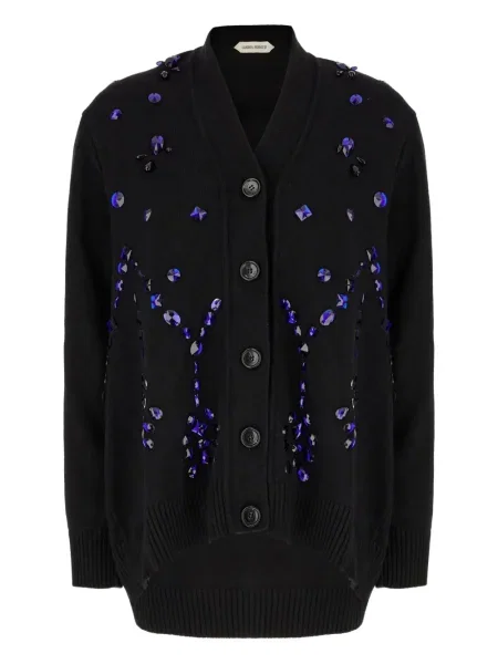 Cardigan Alberta Ferretti de cristal negru