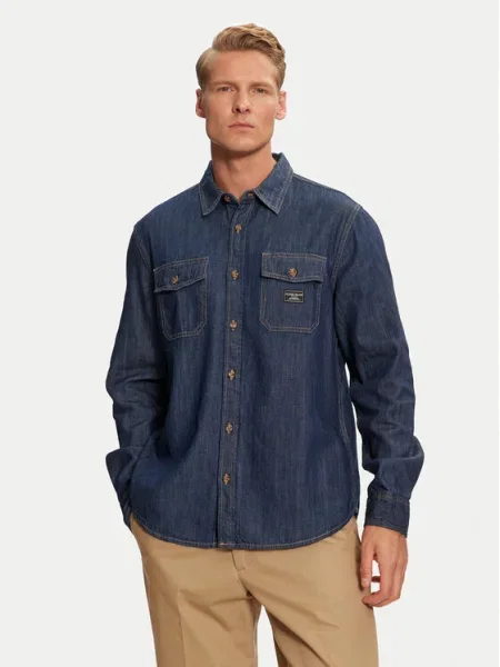 Guess Jeans cămașă de blugi Bleumarin