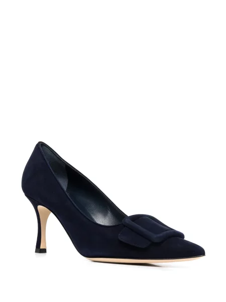 Sametové lodičky Manolo Blahnik modré