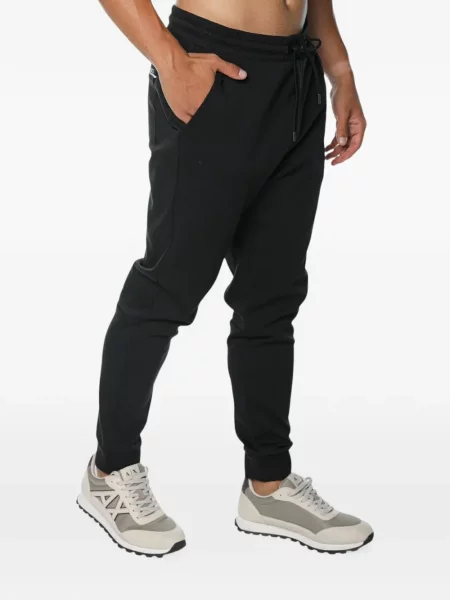 Pantaloni de jogging Michael Kors cu autograf negru
