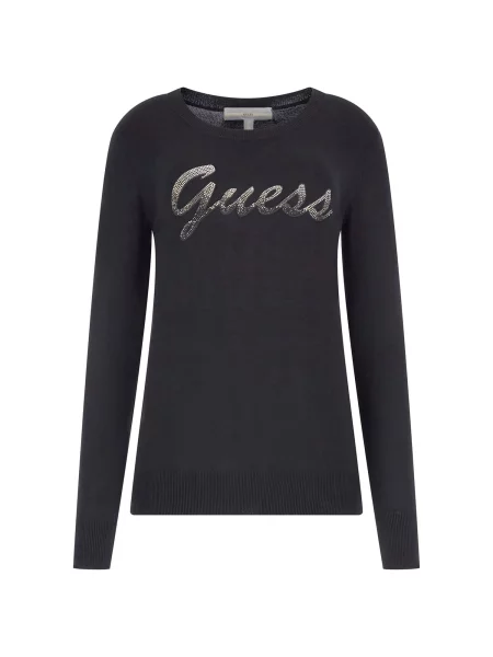GUESS Pulover Helene gri argintiu negru