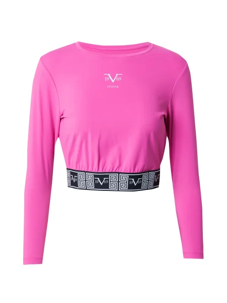 ITALIA Tricou ALESSIA roz / negru alb