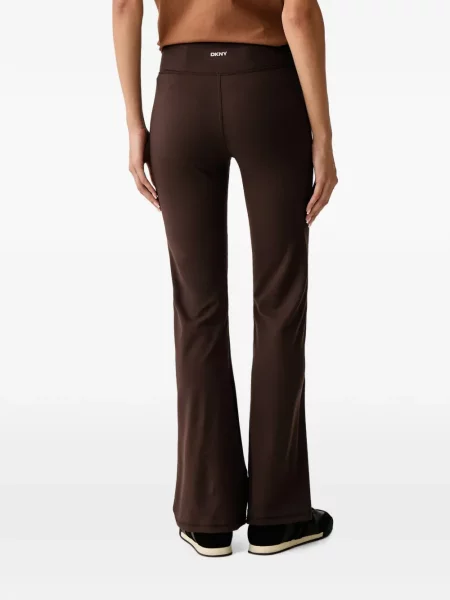 Pantaloni Dkny cu imagine evazate maro