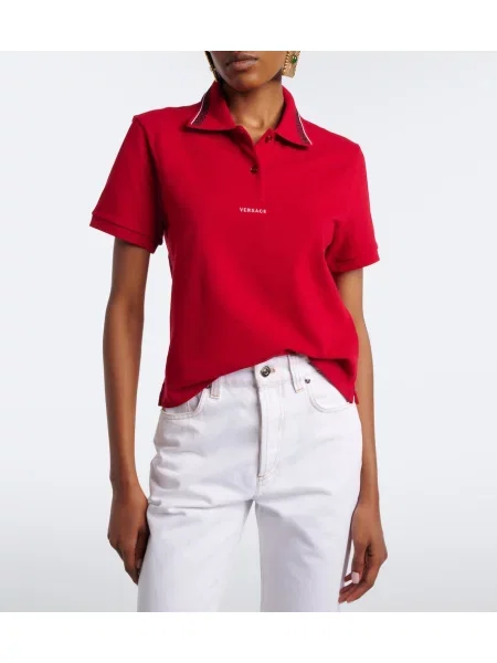 Tricou polo Versace roșu