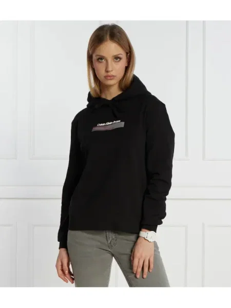 Calvin Klein Jeans Bluză Diffused negru