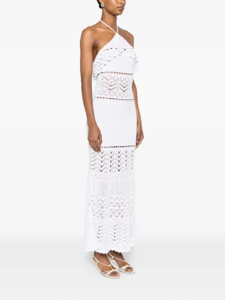 Rochie midi Retrofete alb