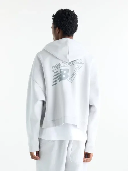 Флисовый свитер New Balance серый