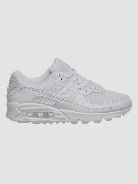 Кожаные кроссовки Nike Air Max 90 белые