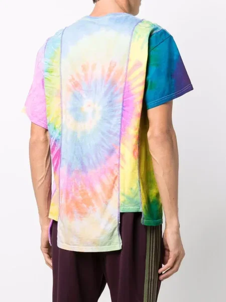 Tricou Needles cu imagine tie dye galben