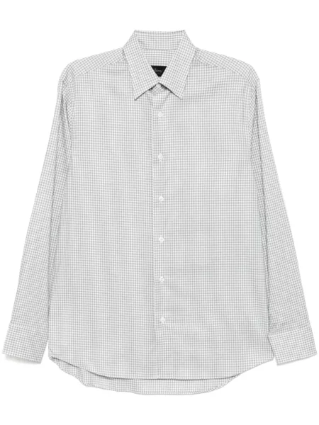 Карирана риза Brioni зелено