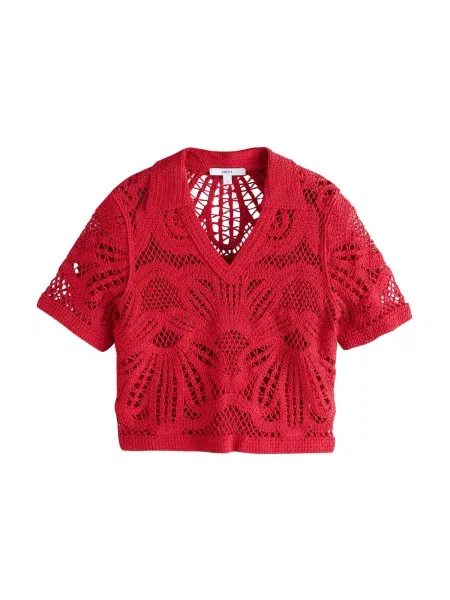 Next Pulover intens roșu