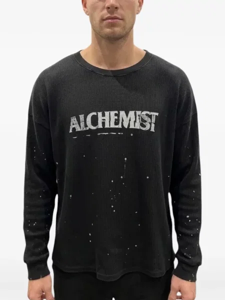 Termic tricou Alchemist cu imagine negru