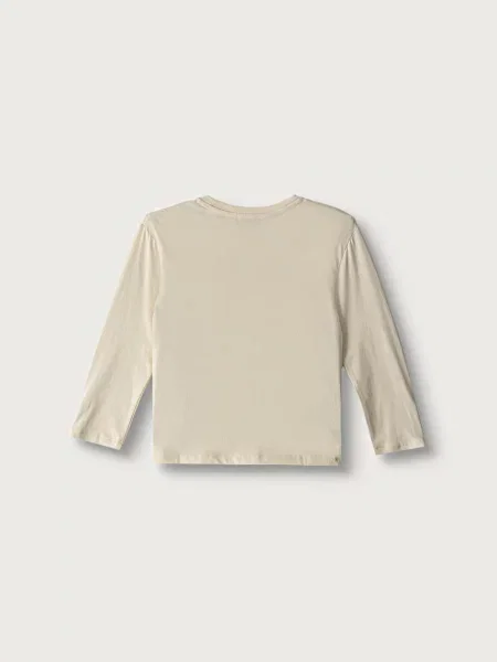 United Colors of Benetton tričko s dlhým rukávom detské béžová