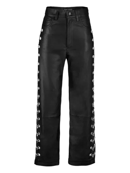 Pantaloni Dancassab din piele negru