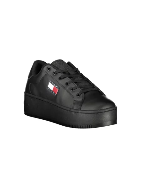 Trampki Tommy Jeans skórzane czarne