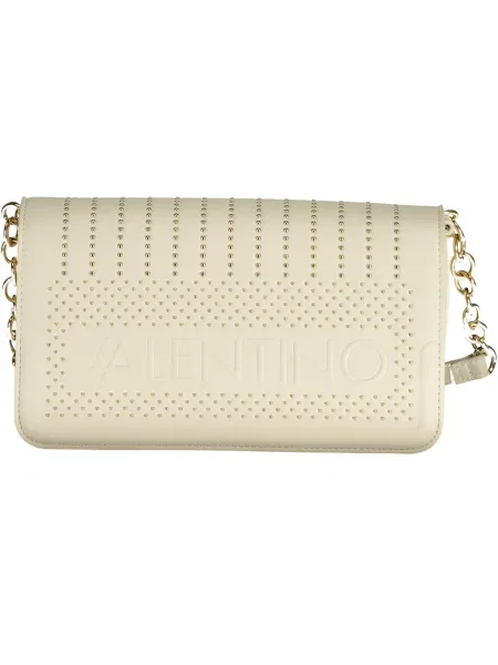 Lniana kopertówka Valentino By Mario Valentino biała