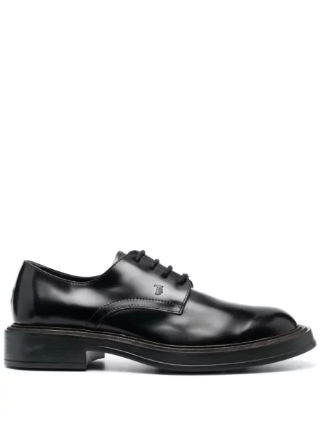 Oxford Tod's cu șireturi din piele negru