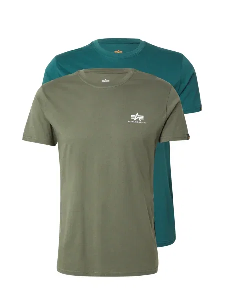 ALPHA INDUSTRIES Tricou oliv / smarald verde
