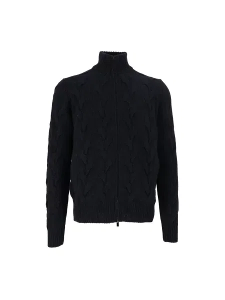 Sweter Filippo De Laurentiis wełniany niebieski