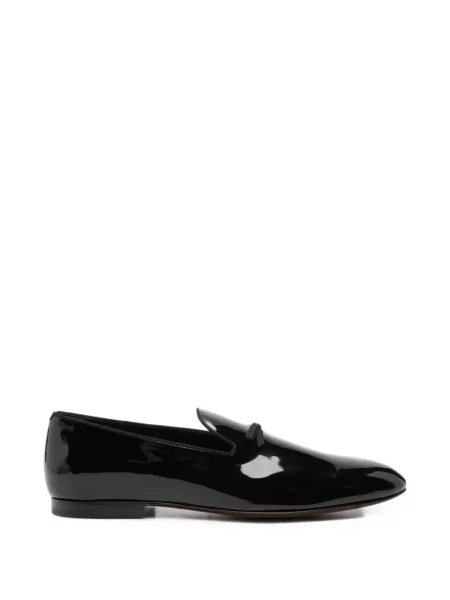 Pantofi loafer Tom Ford cu funde din piele de lac negru