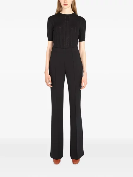 Pantaloni Ferragamo evazate negru