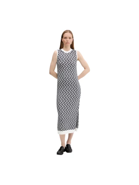 Barbour sukienka OLIVIA midi dopasowana granatowy