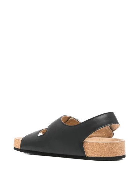 Sandale Balenciaga din piele cu cataramă cu bretele negru