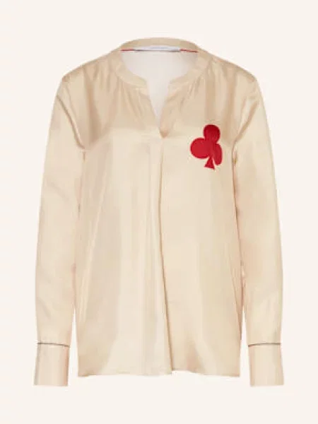 Herzen's Angelegenheit Bluzka Z Jedwabiu beige beżowa