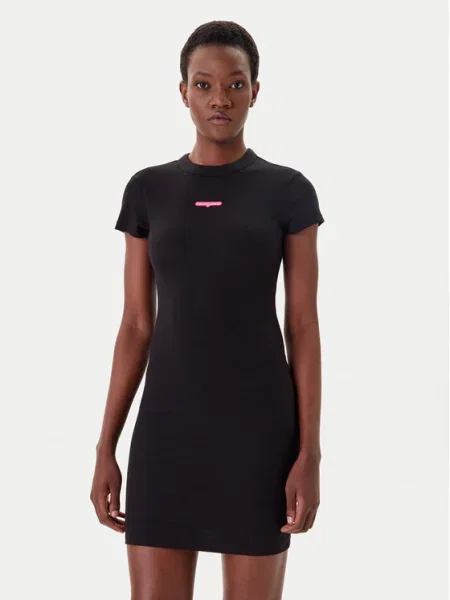 Tommy Jeans Každodenní šaty Script černá