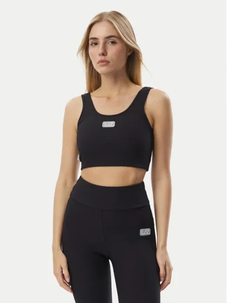 Спортивный бюстгальтер Ea7 Emporio Armani черный