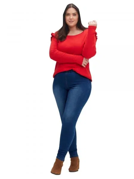 SHEEGO Jeggings denim albastru