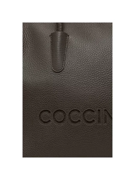 Coccinelle torebka shopper skórzana brązowa