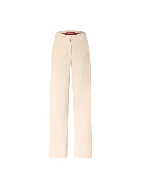 Spodnie Max Mara Studio beżowe