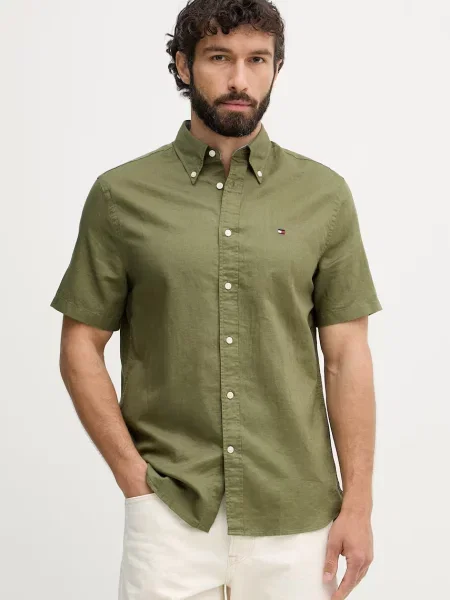 TOMMY HILFIGER Cămașă oliv verde