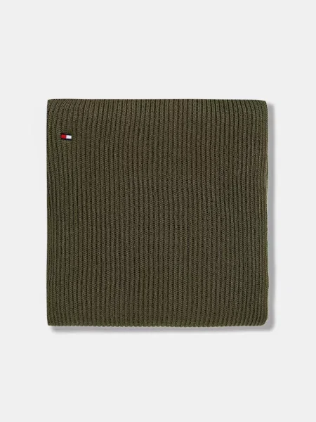 Tommy Hilfiger šal z dodatkom kašmirja zelena