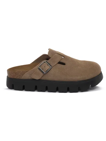 Chunky šľapky Birkenstock sivá