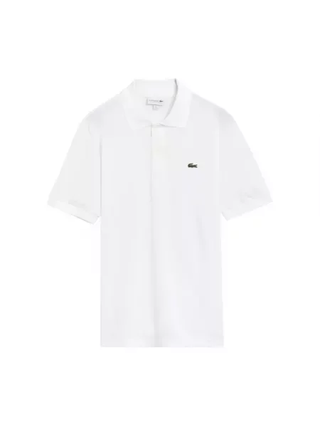 Koszulka polo o kroju regular fit z mieszanki bawełny Lacoste biała