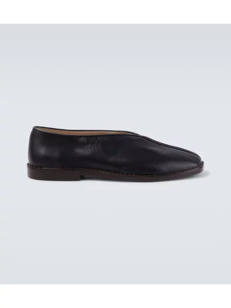 Pantofi loafer Lemaire din piele slip-on negru