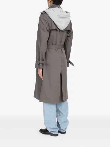 Palton Mm6 Maison Margiela cu glugă gri