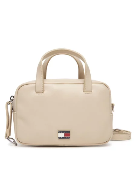 Ročna torba Tommy Jeans Tjw City Trunk Crossover bež